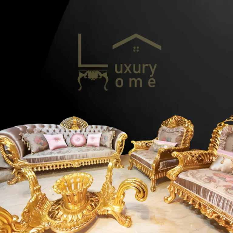 Classic Salon with Gold Detailing