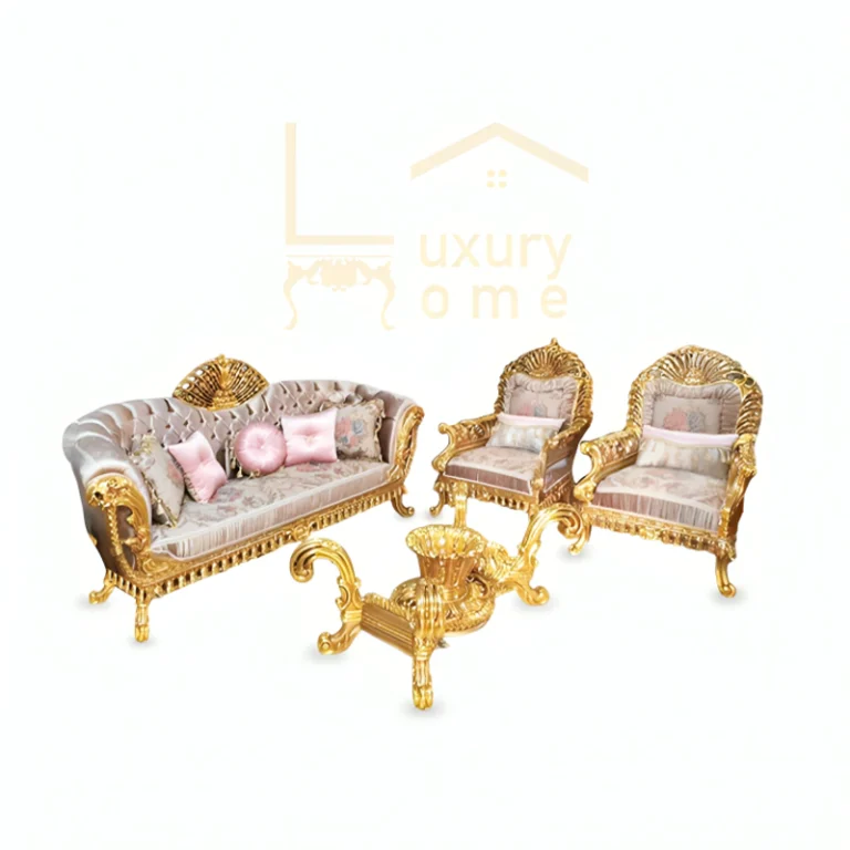 Classic Salon with Gold Detailing